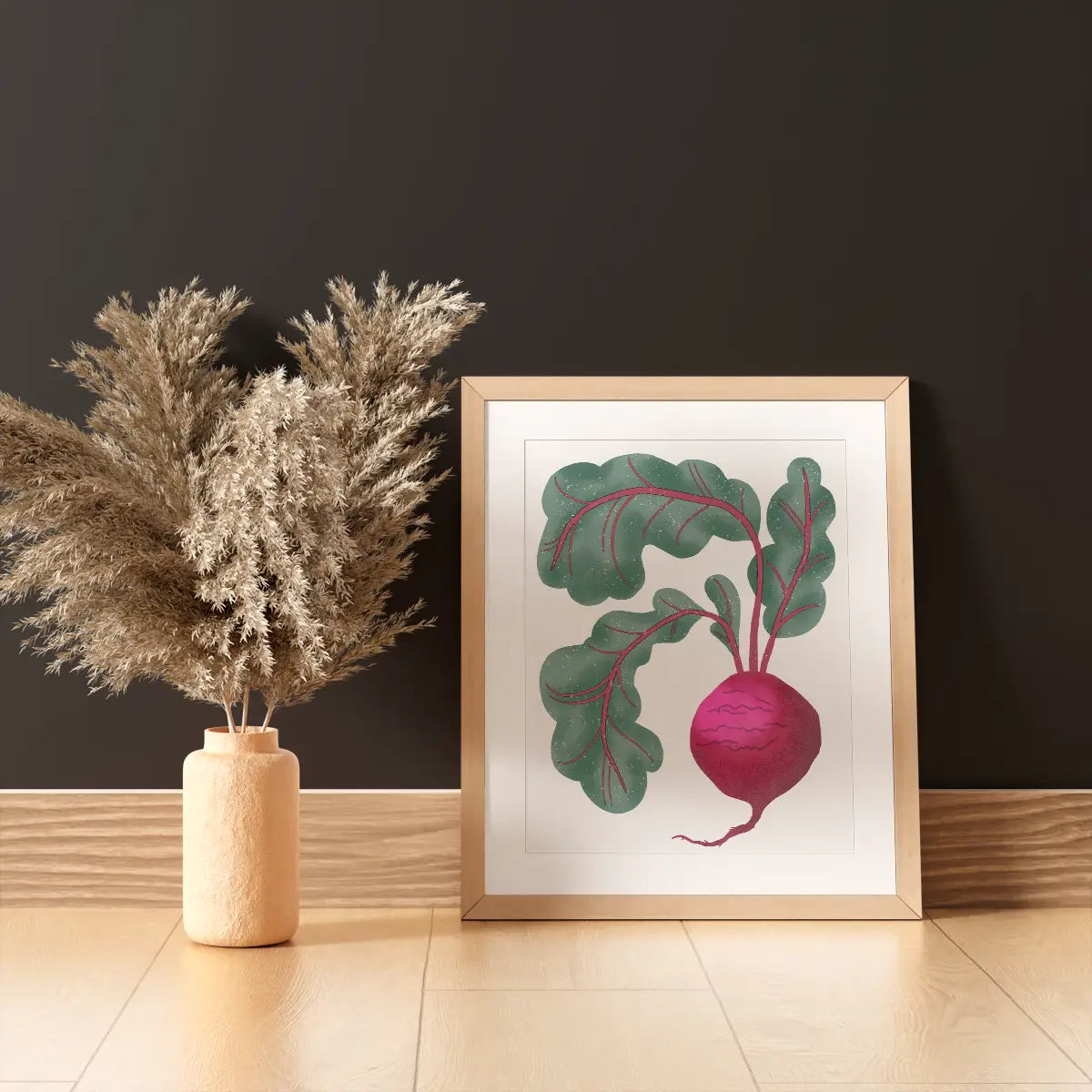 Beetroot Risograph Art Print (8.5x11")