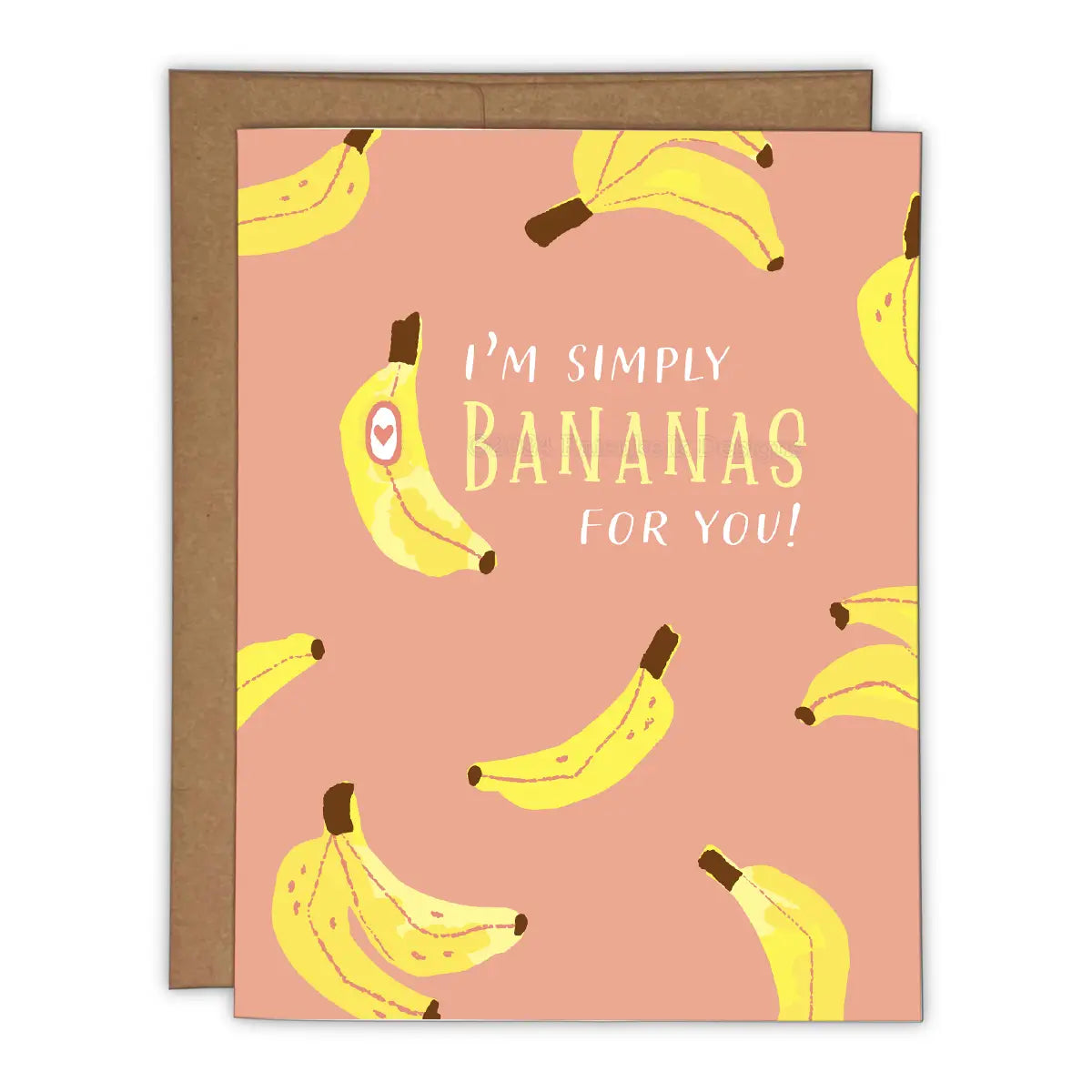 I'm Simply Bananas For You! Greeting Card