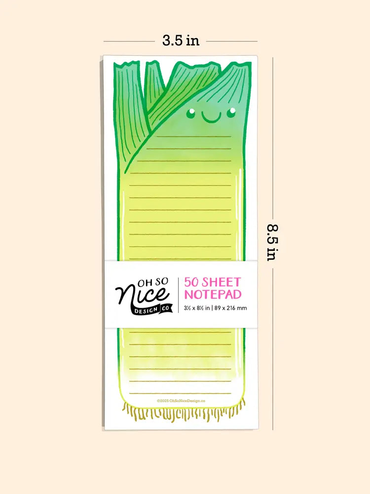 Smiling Baby Veggie - Risograph Notepad