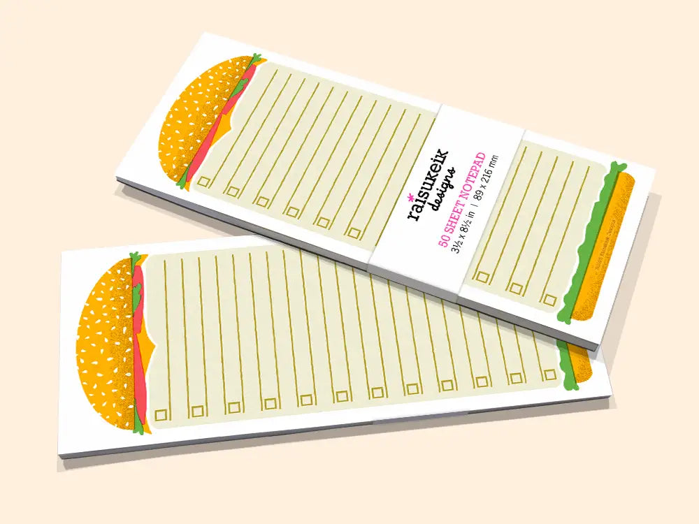 Cheeseburger - Risograph Notepad