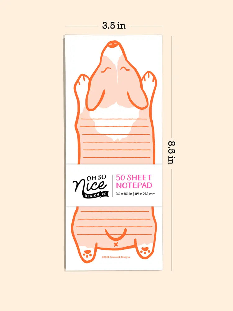 Welsh Corgi Dog - Risograph Notepad