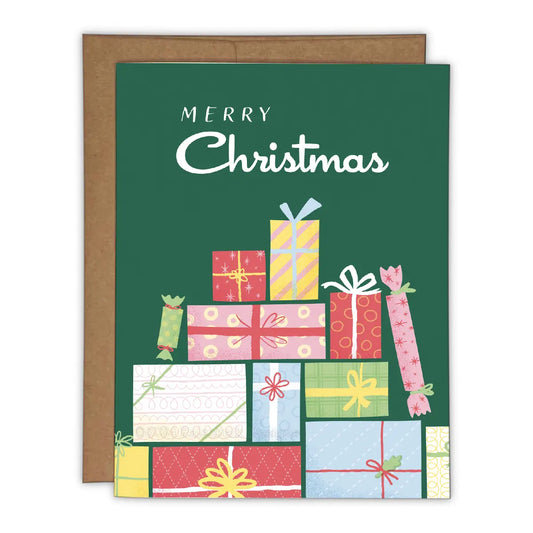 Merry Christmas Retro Gifts Greeting Card