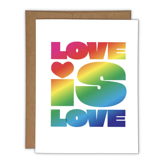 Love Is Love Risograph Greeting Card