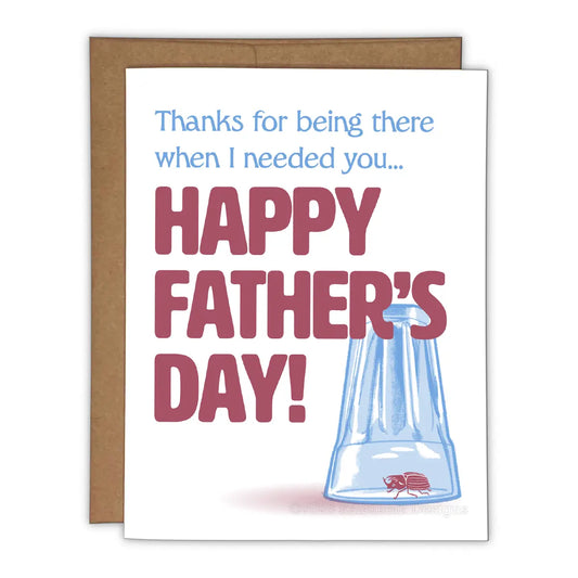 Happy Father’s Day Bug Risograph Greeting Card