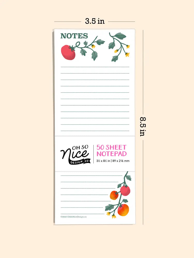 Cherry Tomatoes - Risograph Notepad