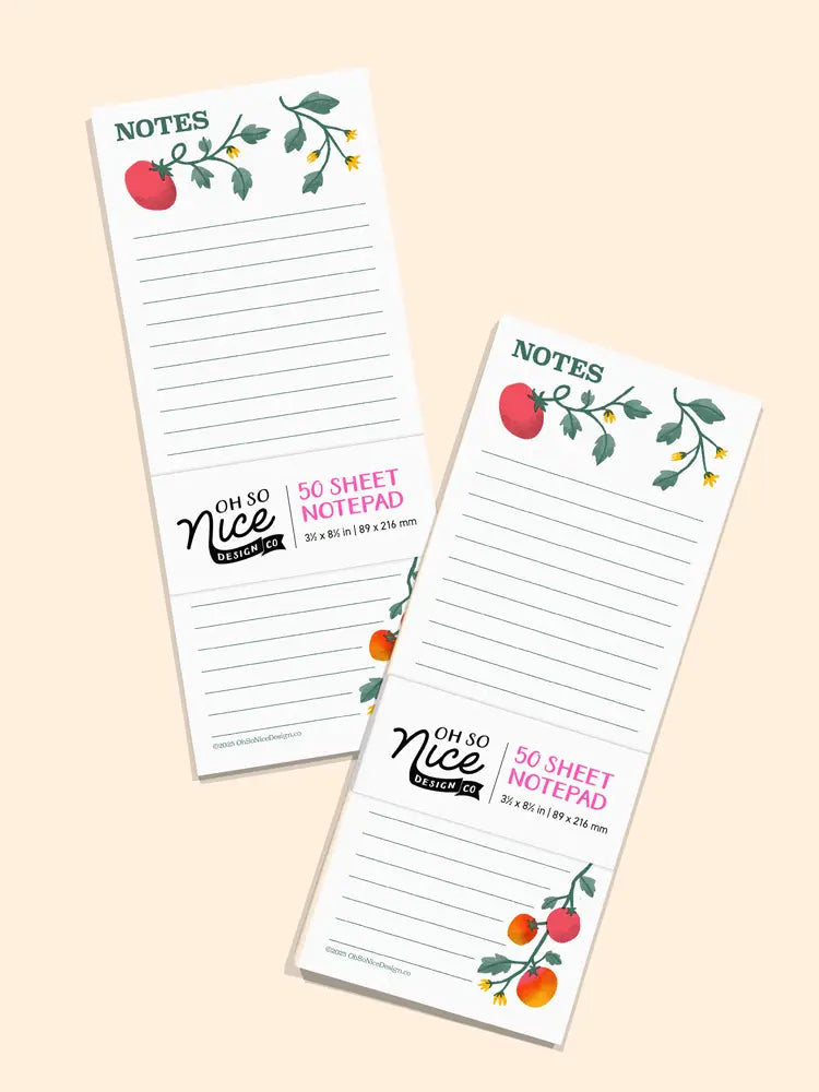 Cherry Tomatoes - Risograph Notepad