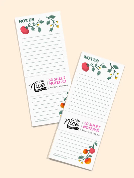 Cherry Tomatoes - Risograph Notepad