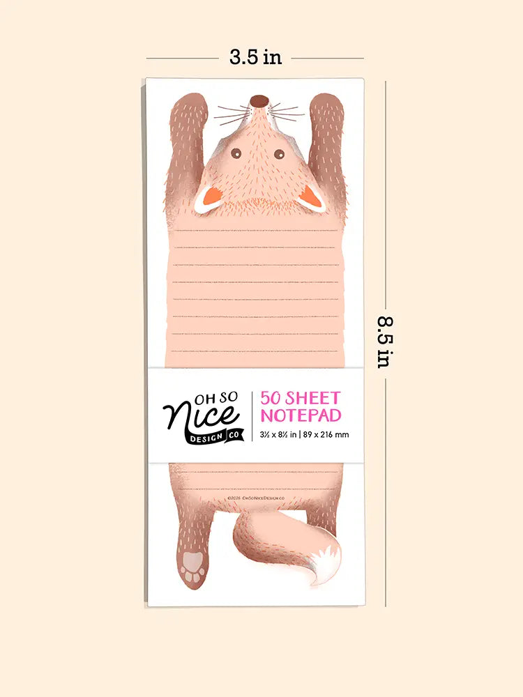 Fox Sploot - Risograph Notepad