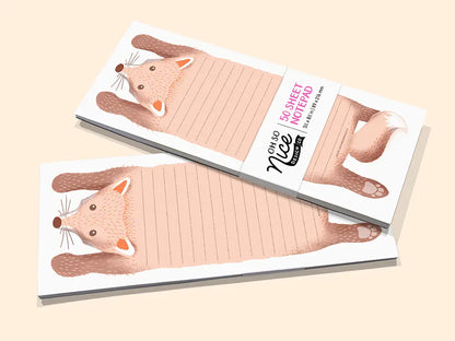 Fox Sploot - Risograph Notepad