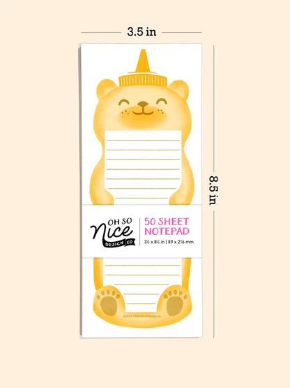 Honey Bear Bottle - Risograph Notepad