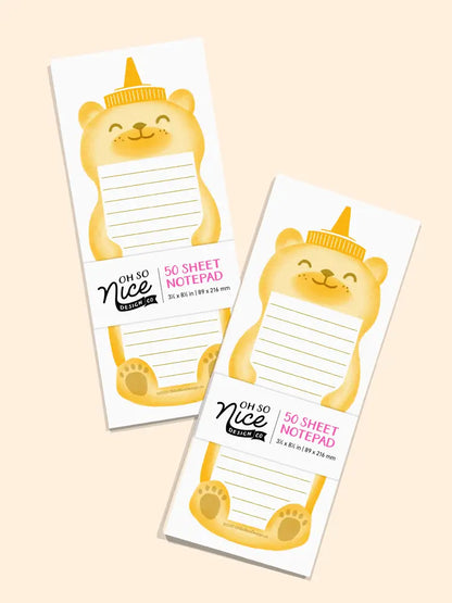 Honey Bear Bottle - Risograph Notepad