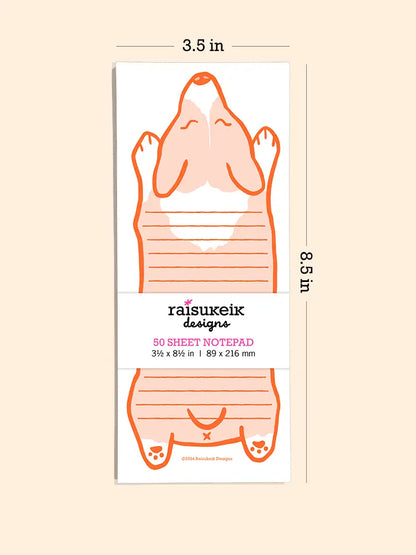 Welsh Corgi Dog - Risograph Notepad
