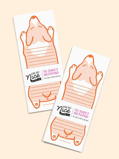 Welsh Corgi Dog - Risograph Notepad