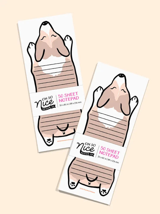 Welsh Corgi Dog - Risograph Notepad